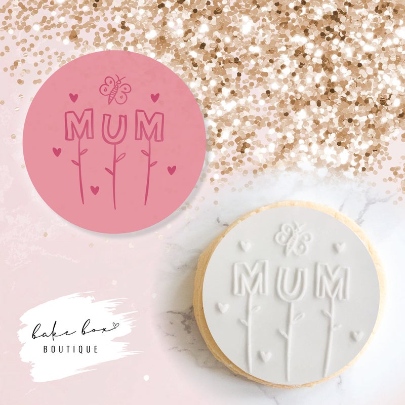 MUM FLOWERS - RAISED EMBOSSER