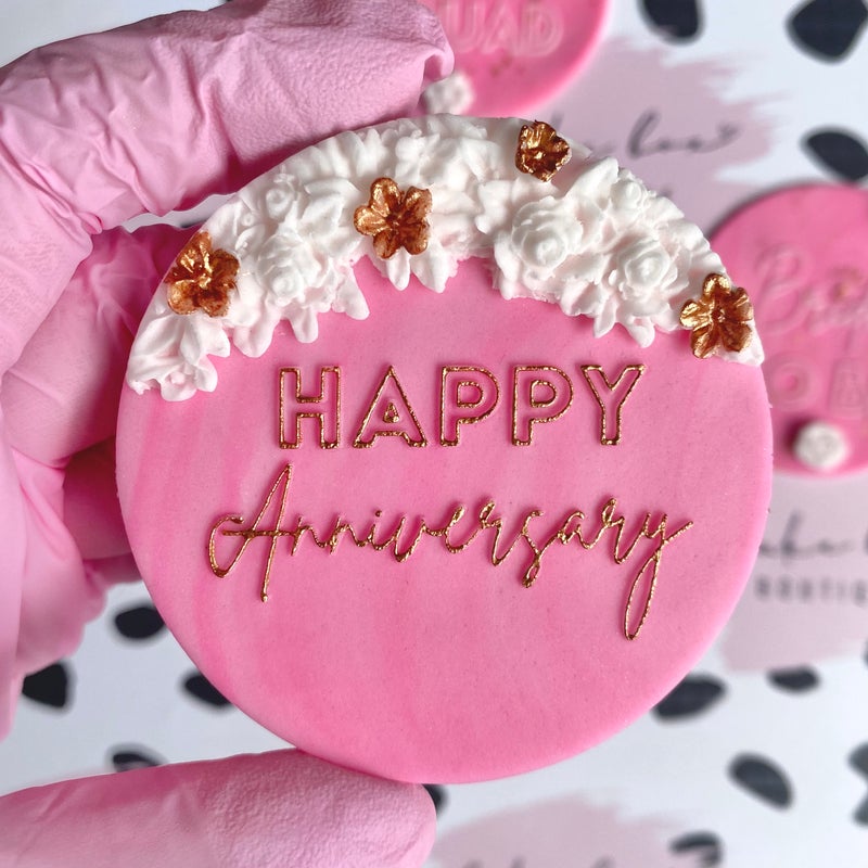 HAPPY ANNIVERSARY - RAISED EMBOSSER