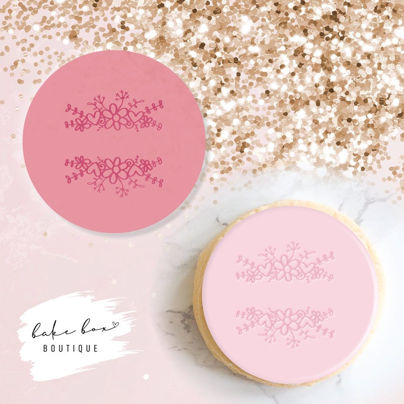 FLORAL BORDER - RAISED EMBOSSER
