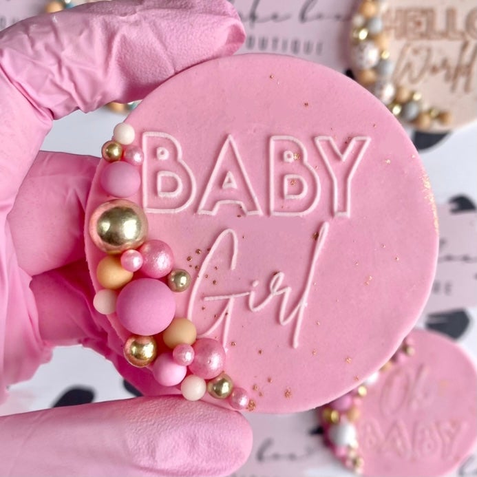 BABY GIRL - RAISED EMBOSSER