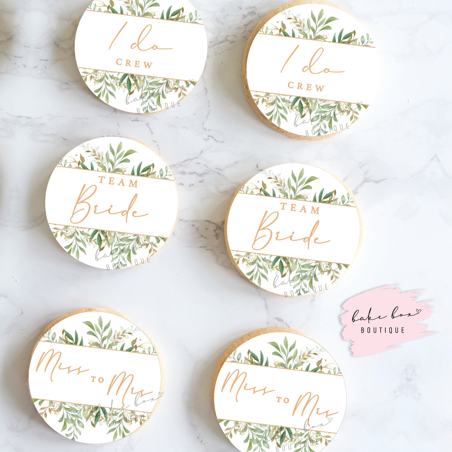 EDIBLE TOPPERS - HEN PARTY GREEN AND GOLD