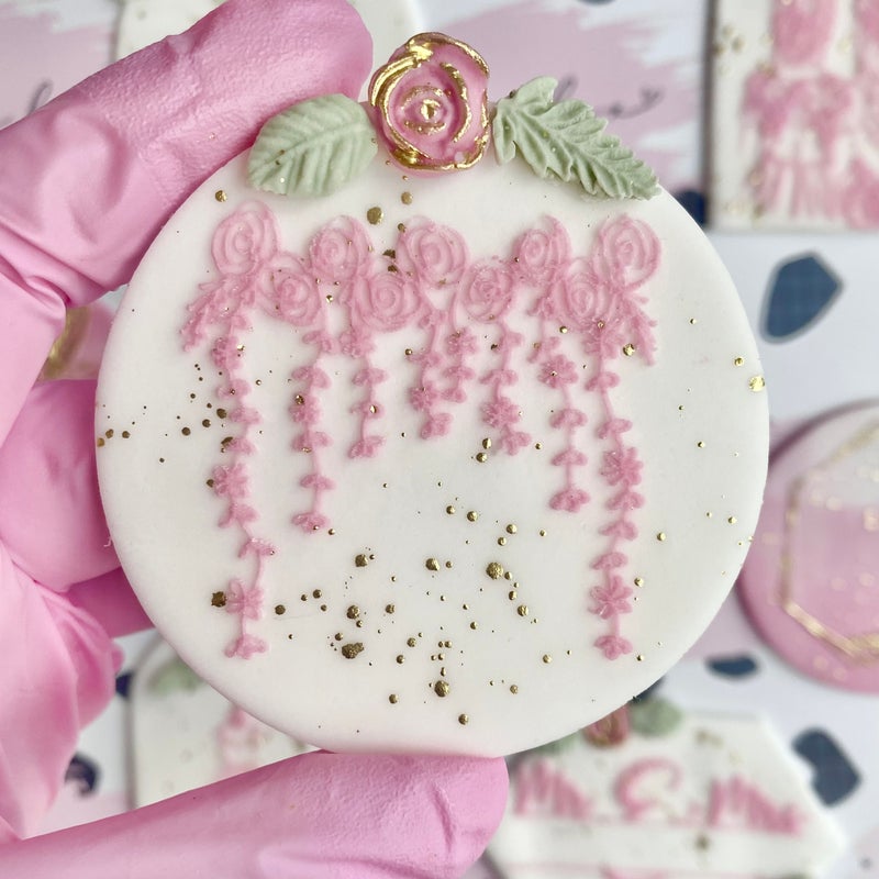 FLORAL BACKDROP - RAISED EMBOSSER