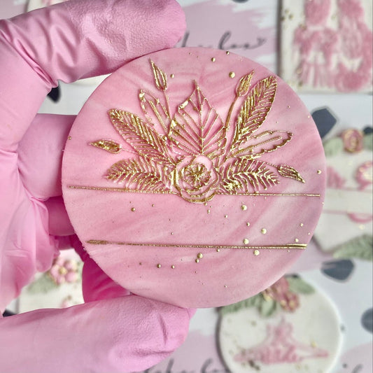 PAMPUS & PALM LEAF - RAISED EMBOSSER