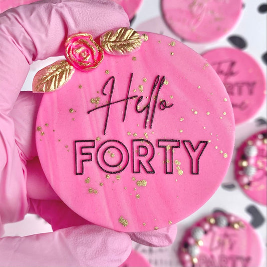 HELLO FORTY - RAISED EMBOSSER