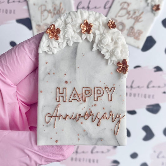 HAPPY ANNIVERSARY - RAISED EMBOSSER