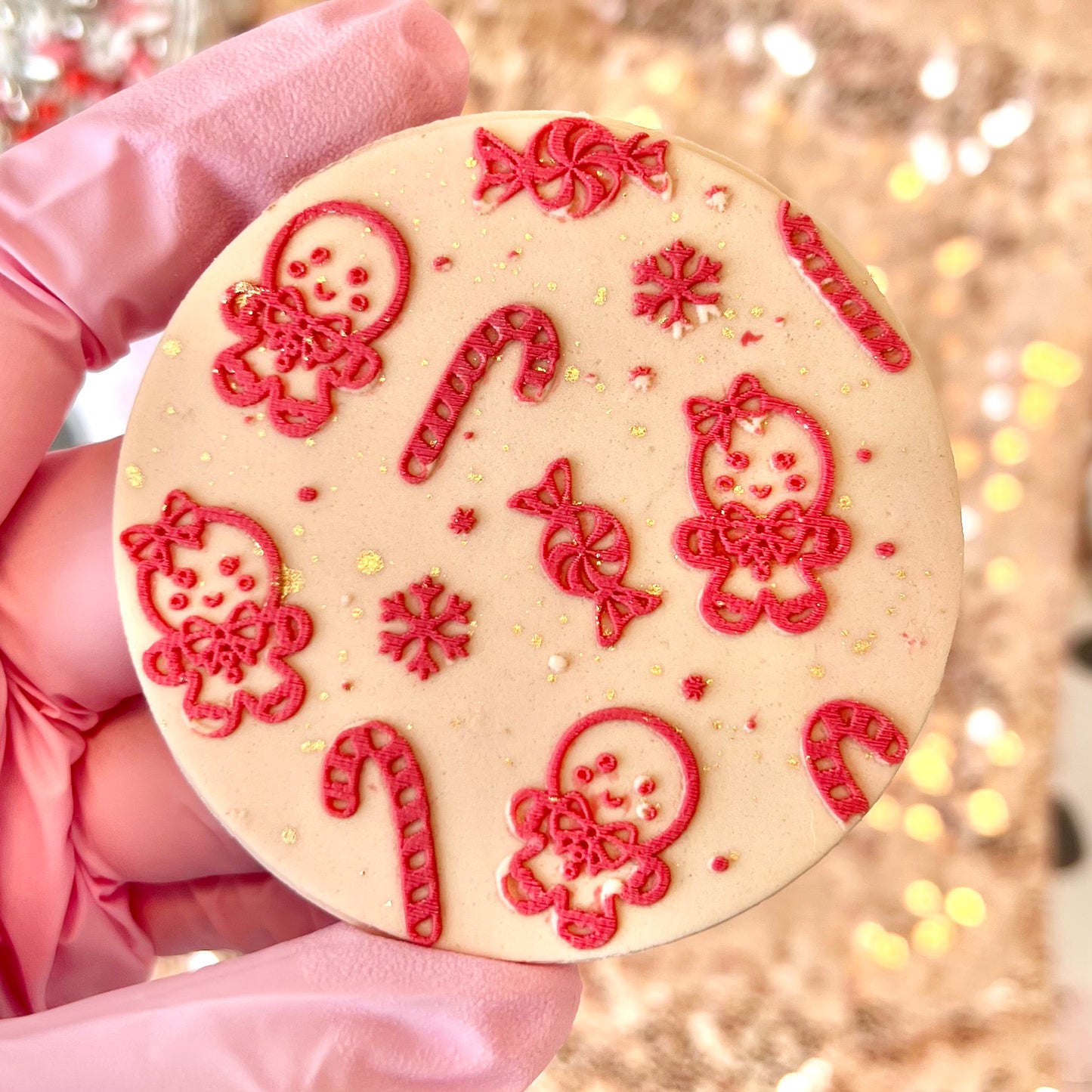 GINGERBREAD PATTERN - RAISED EMBOSSER