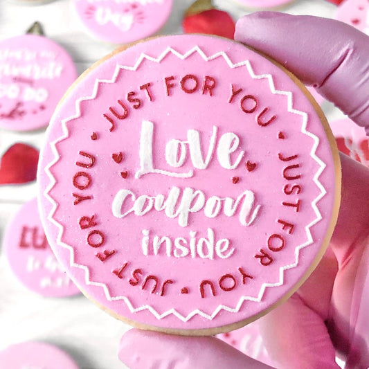 LOVE COUPON INSIDE - RAISED EMBOSSER
