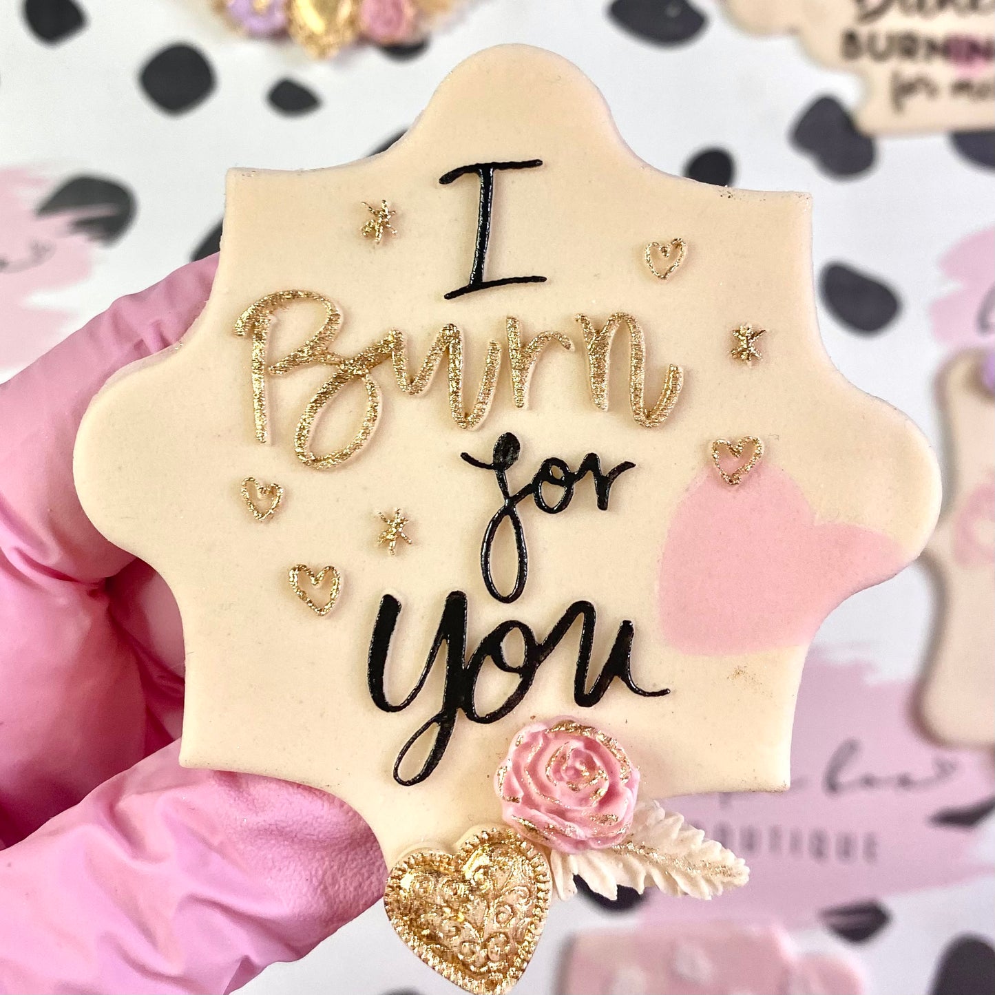 I BURN FOR YOU - RAISED EMBOSSER
