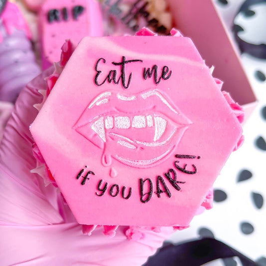 EAT ME IF YOU DARE - RAISED EMBOSSER