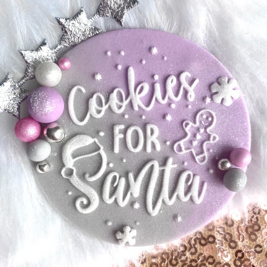 COOKIES FOR SANTA - RAISED EMBOSSER