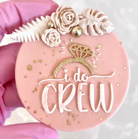 I DO CREW RING - RAISED EMBOSSER