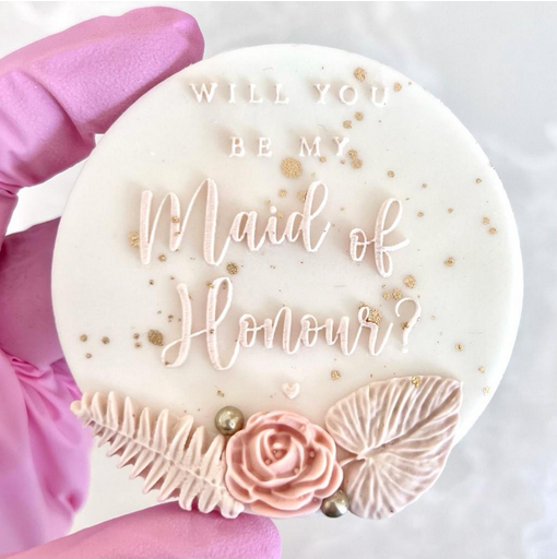 WILL YOU BE MY MAID OF HONOUR? - RAISED EMBOSSER
