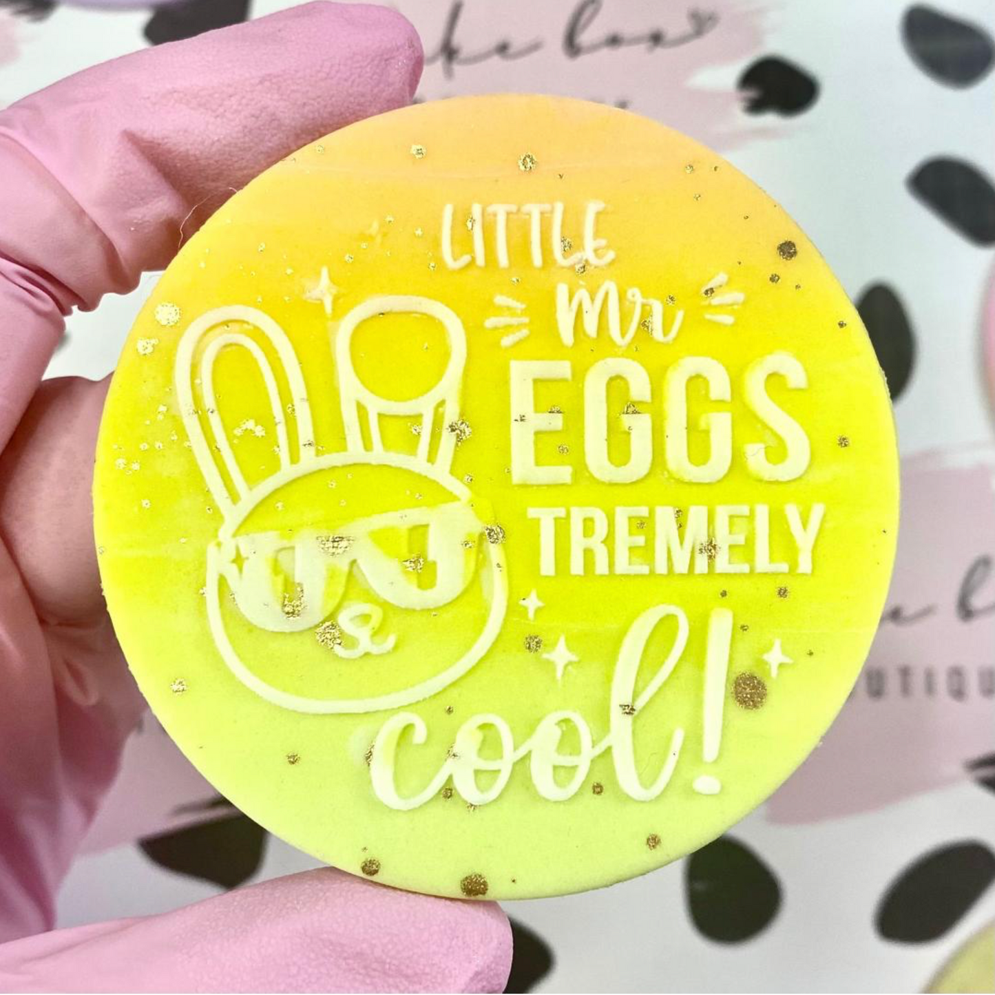 LITTLE MR EGGSTREMELY COOL - RAISED EMBOSSER
