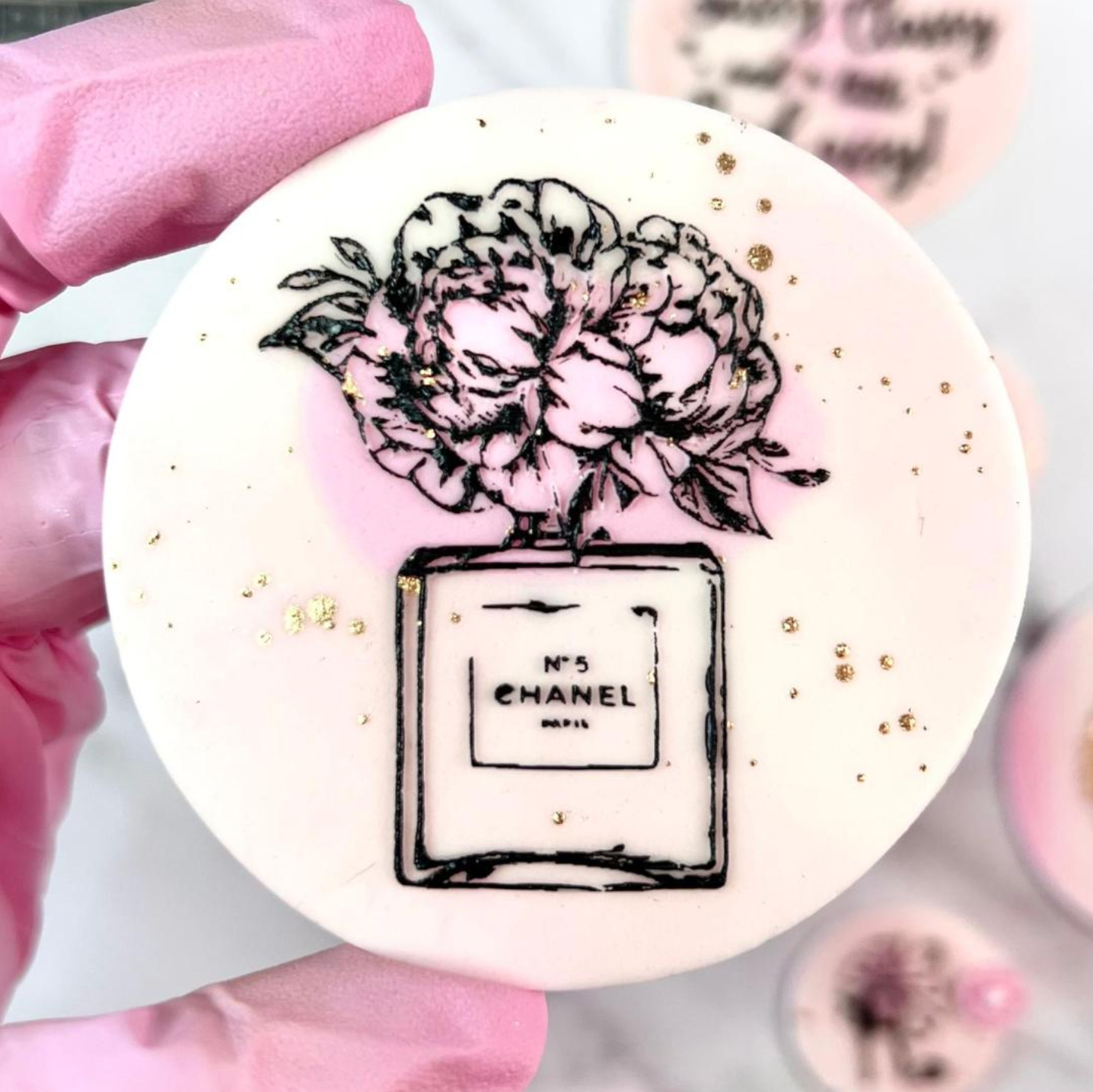 PERFUME AND PEONIES - RAISED EMBOSSER