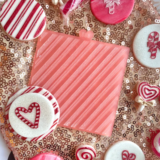 CANDY CANE STRIPE - RAISED EMBOSSER