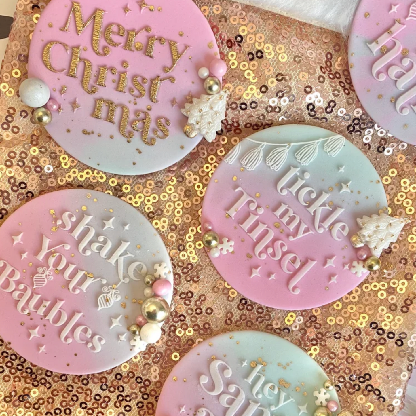 HEY SANTA BABY - RAISED EMBOSSER