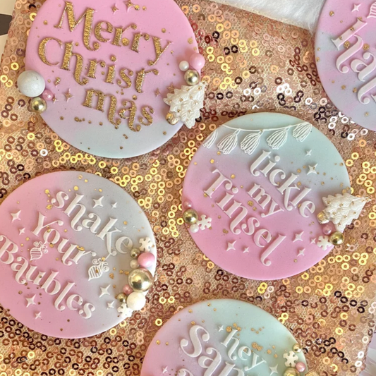 HEY SANTA BABY - RAISED EMBOSSER