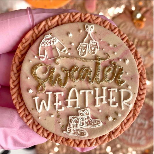 SWEATER WEATHER - RAISED EMBOSSER