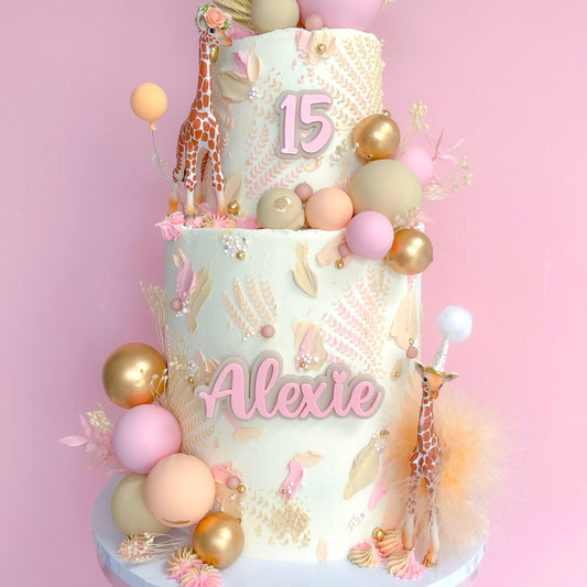 SINGLE WORD AND NUMBER - DOUBLE LAYER - CHARM