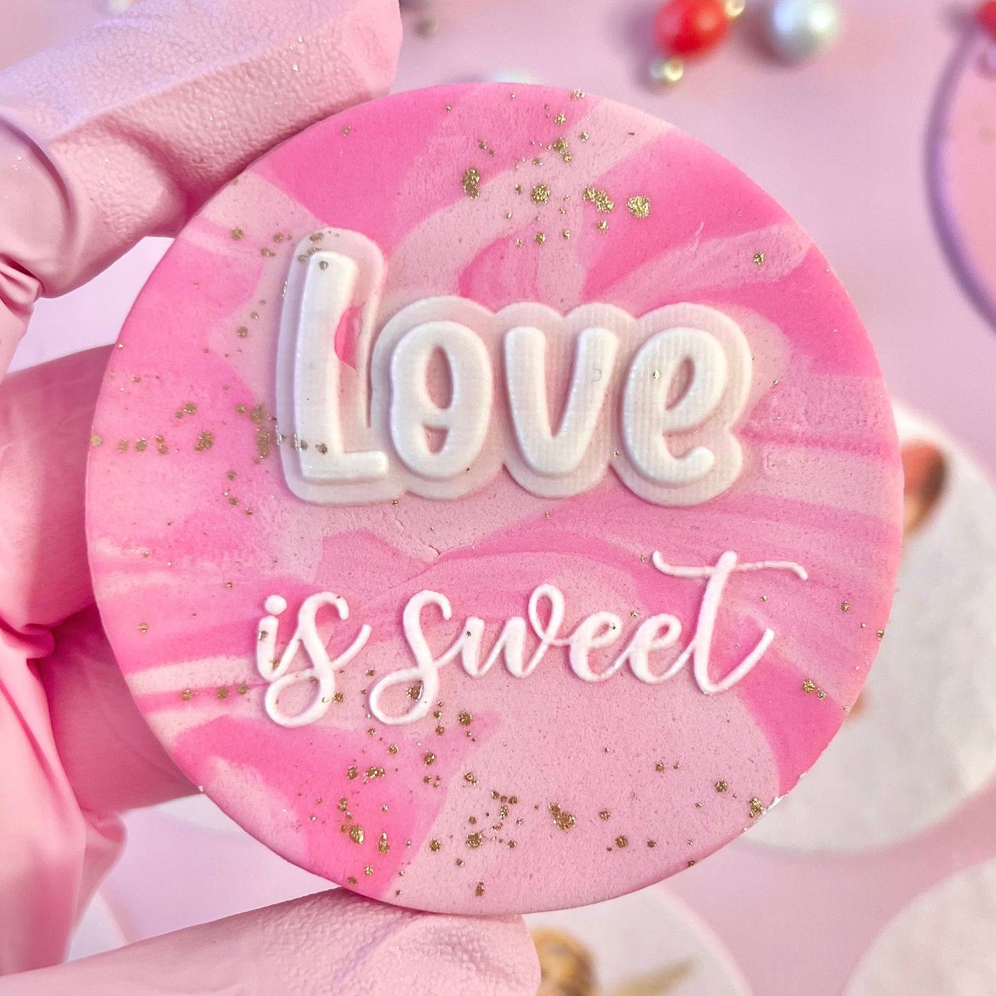 LOVE IS SWEET - DOUBLE POP - RAISED EMBOSSER