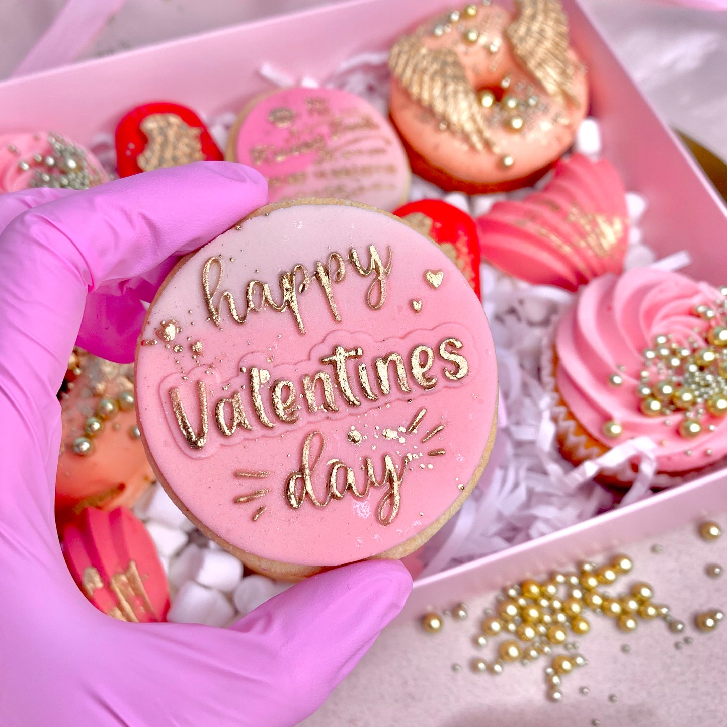 HAPPY VALENTINES DAY - DOUBLE POP - RAISED EMBOSSER