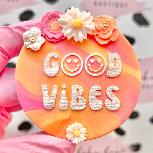 GOOD VIBES - RAISED EMBOSSER
