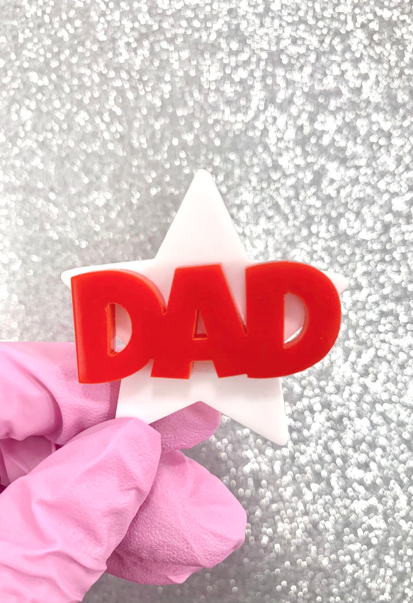 DAD STAR CHARM TOPPERS