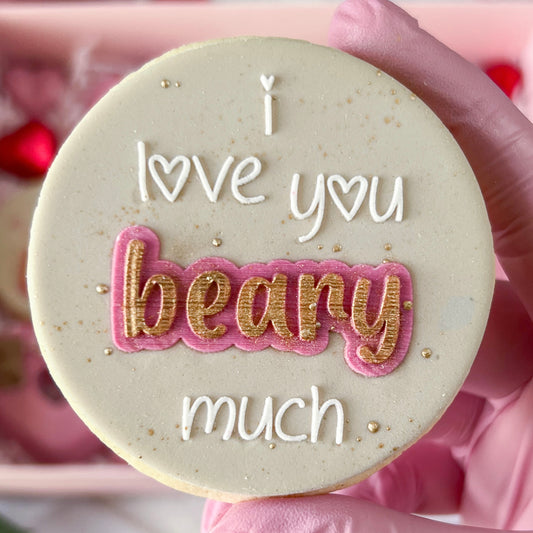 I LOVE YOU BEARY MUCH - DOUBLE POP - RAISED EMBOSSER