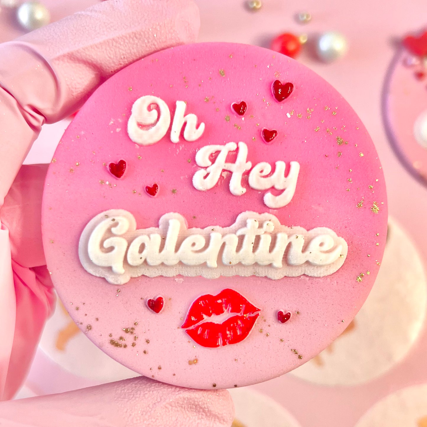 OH HEY GALENTINE - DOUBLE POP - RAISED EMBOSSER