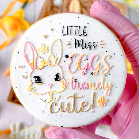 LITTLE MISS EGGSTREMELY CUTE - RAISED EMBOSSER