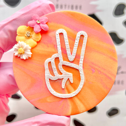 PEACE HAND - RAISED EMBOSSER