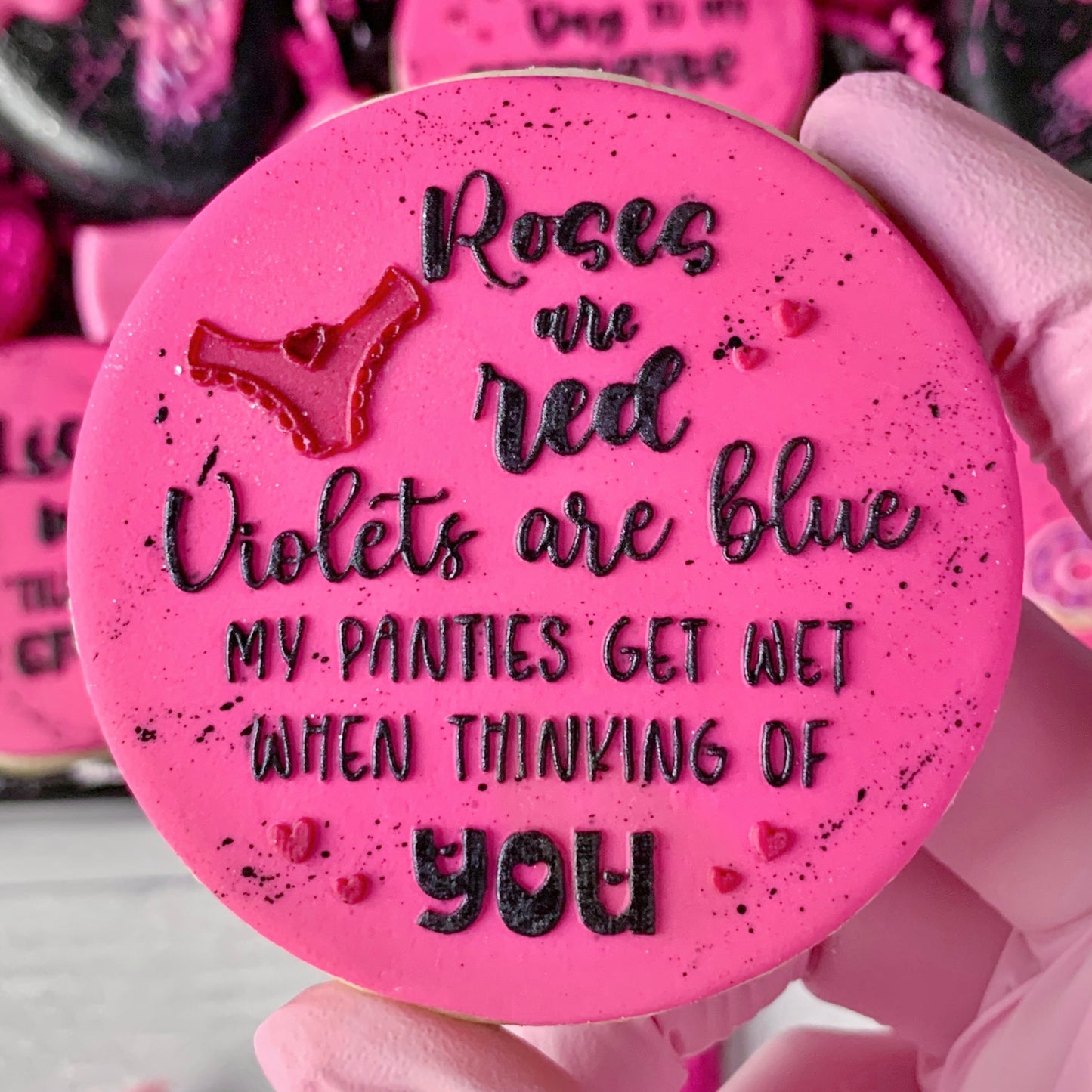 NAUGHTY VALENTINES SET OF 4 - RAISED EMBOSSER