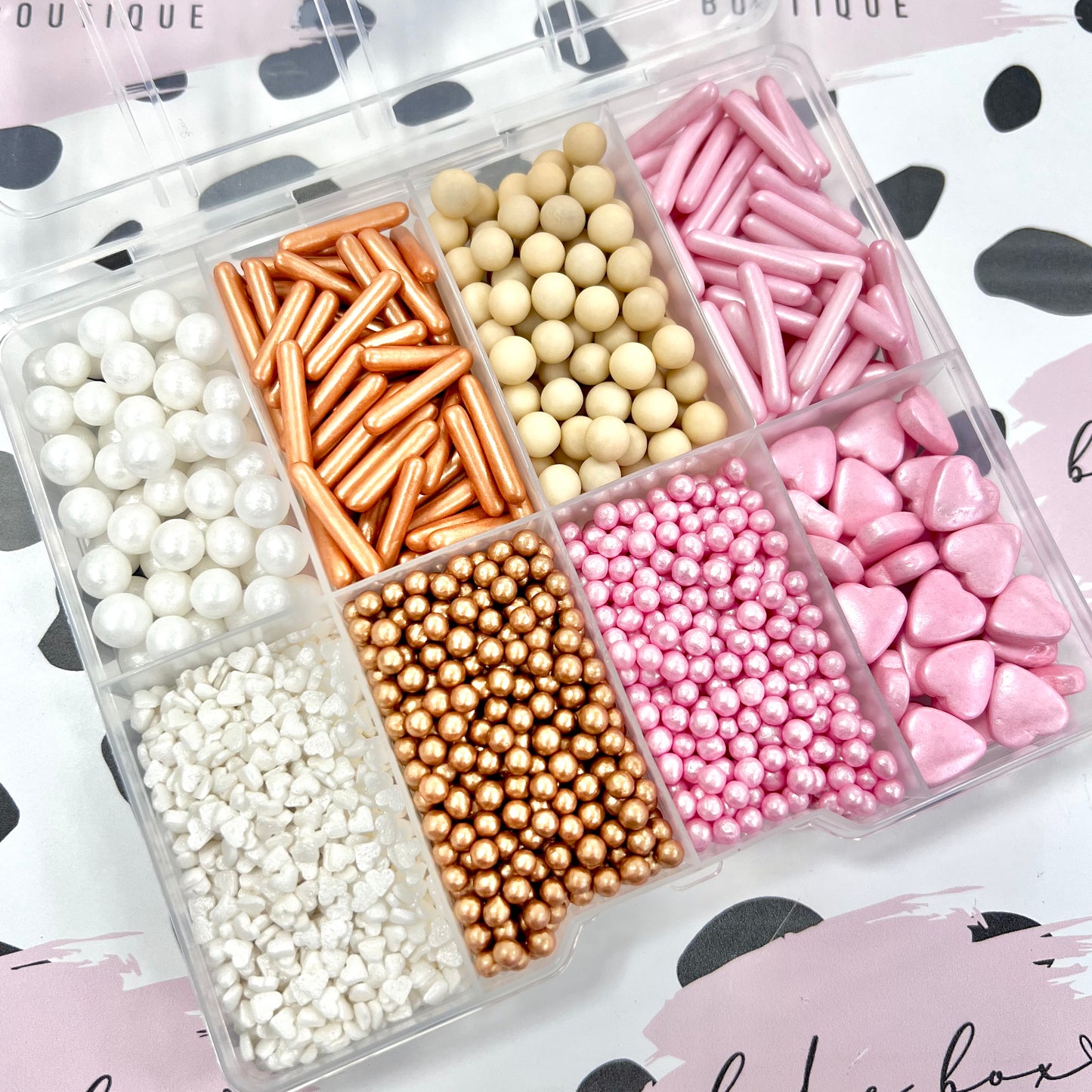 PINK & ROSE GOLD SPRINKLE BOX - REFILLABLE