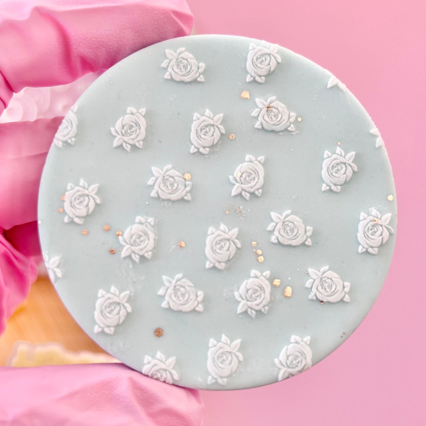 ROSES PATTERN - RAISED EMBOSSER
