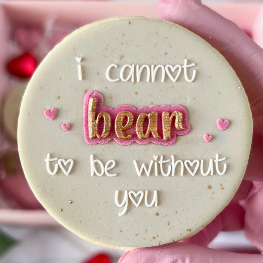 I CANNOT BEAR TO BE WITHOUT YOU - DOUBLE POP - RAISED EMBOSSER