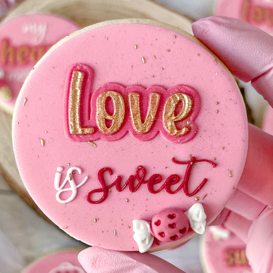 LOVE IS SWEET - DOUBLE POP - RAISED EMBOSSER