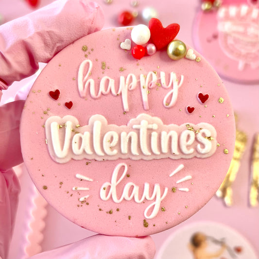 HAPPY VALENTINES DAY - DOUBLE POP - RAISED EMBOSSER