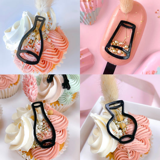 VASES - SET OF 4 ACRYLIC CHARMS