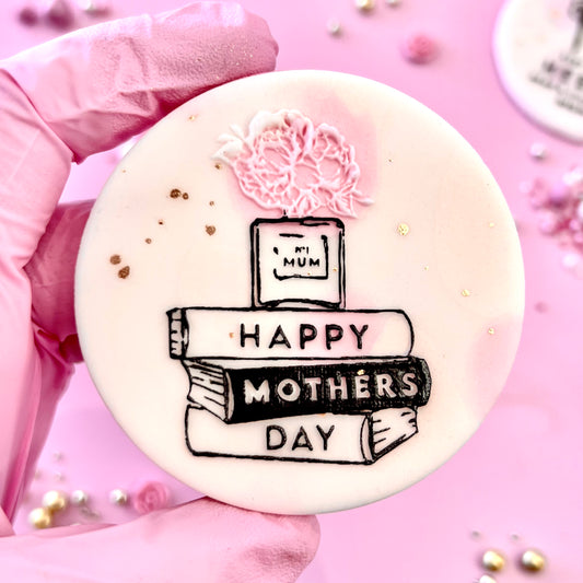 HAPPY MOTHERS DAY BOOKS PEONY - RAISED EMBOSSER