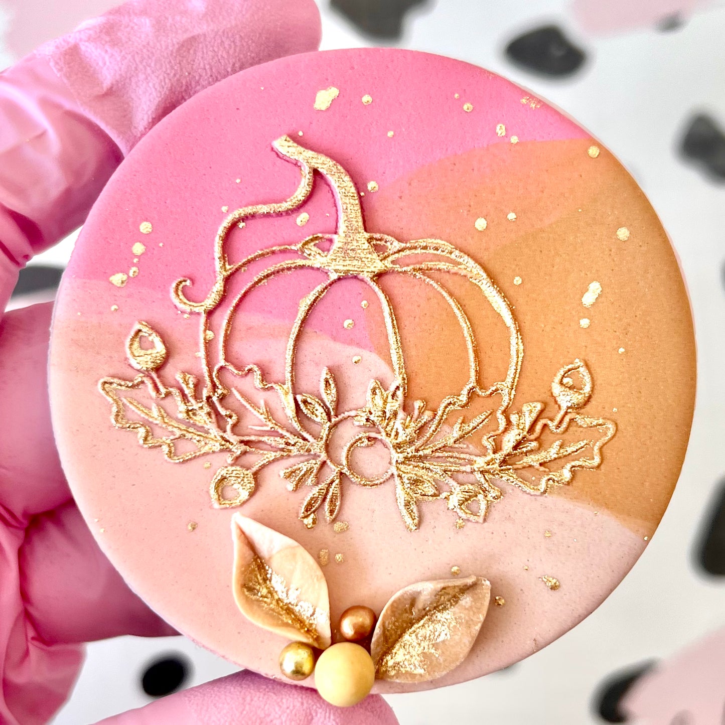 FLORAL PUMPKIN - RAISED EMBOSSER