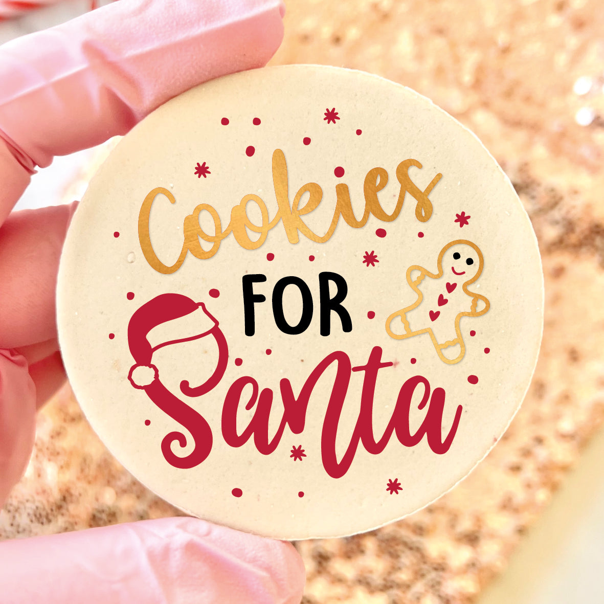 COOKIES FOR SANTA - RAISED EMBOSSER