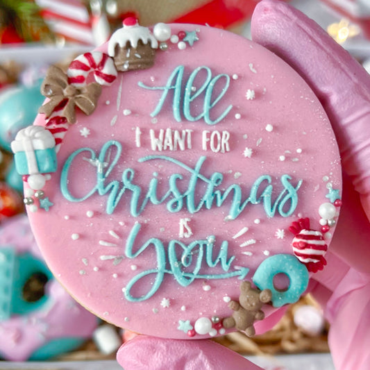 ALL I WANT FOR CHRISTMAS IS YOU - RAISED EMBOSSER