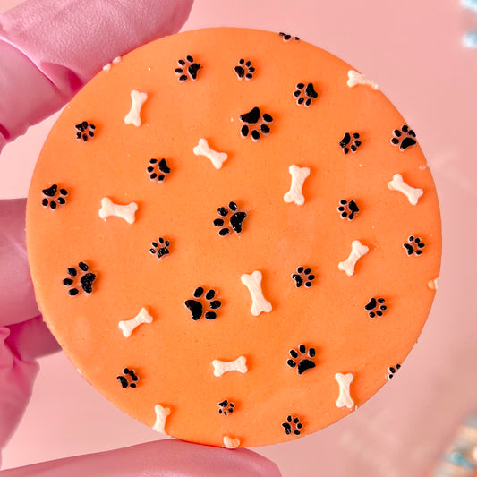 PAW PRINT BONE PATTERN - RAISED EMBOSSER