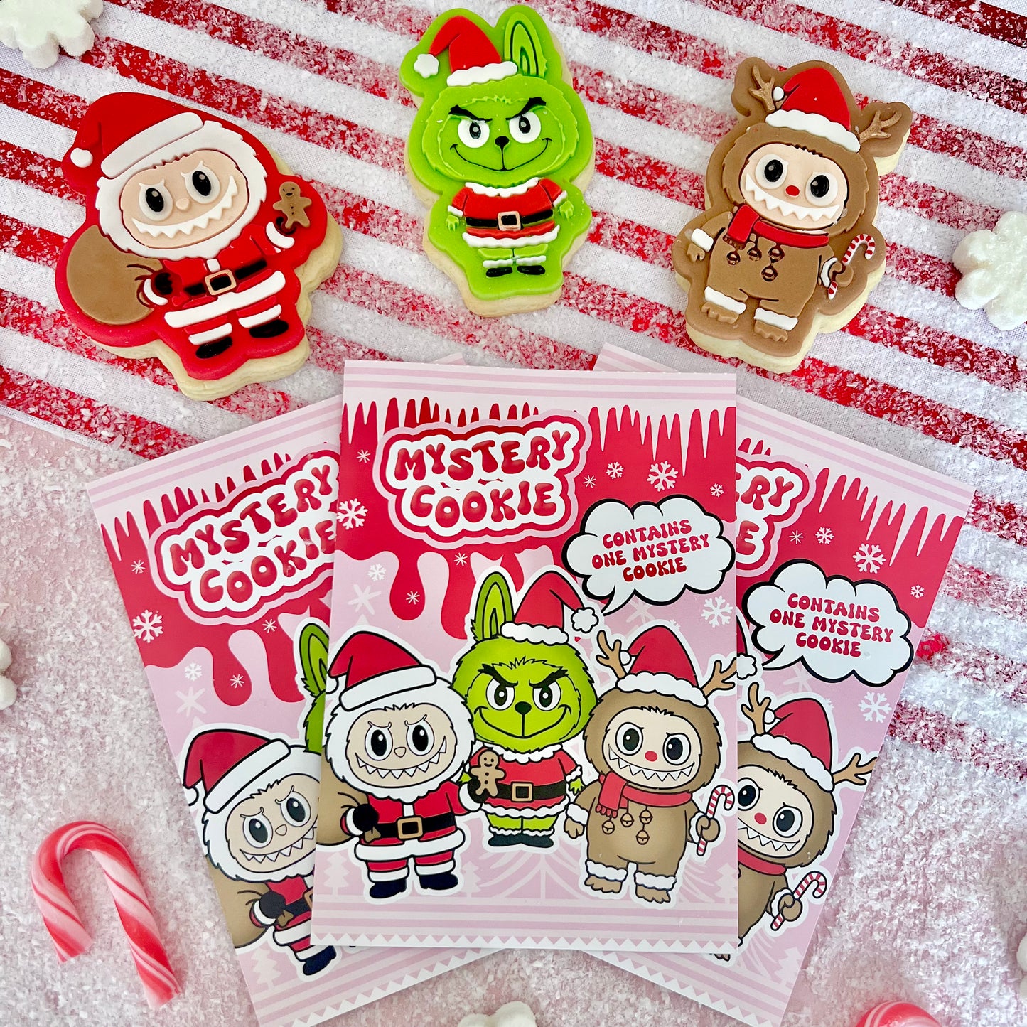 CHRISTMAS MYSTERY COOKIE BAGS - PACK OF 10