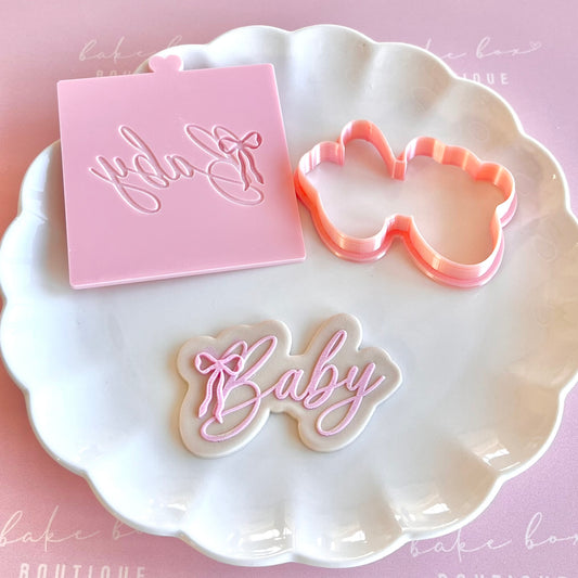 BABY WITH BOW - RAISED EMBOSSER
