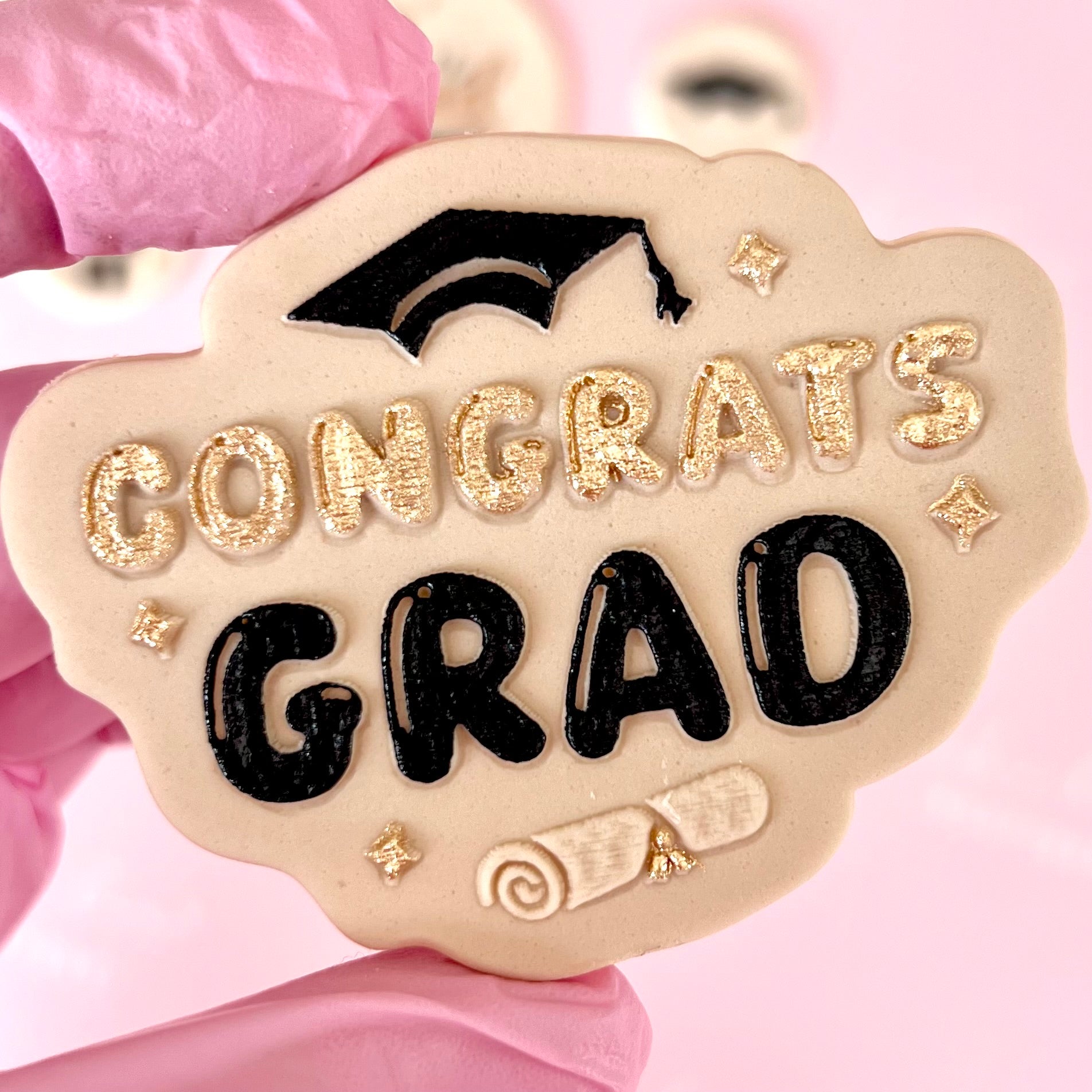 Grad Baking CONGRATS GRAD - RAISED EMBOSSER β Bake Box Boutique