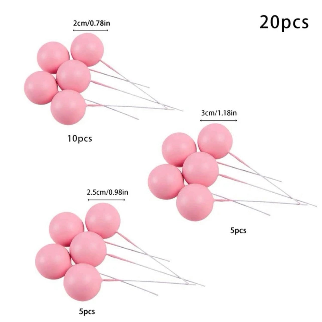 PINK BALLS - PACK OF 20