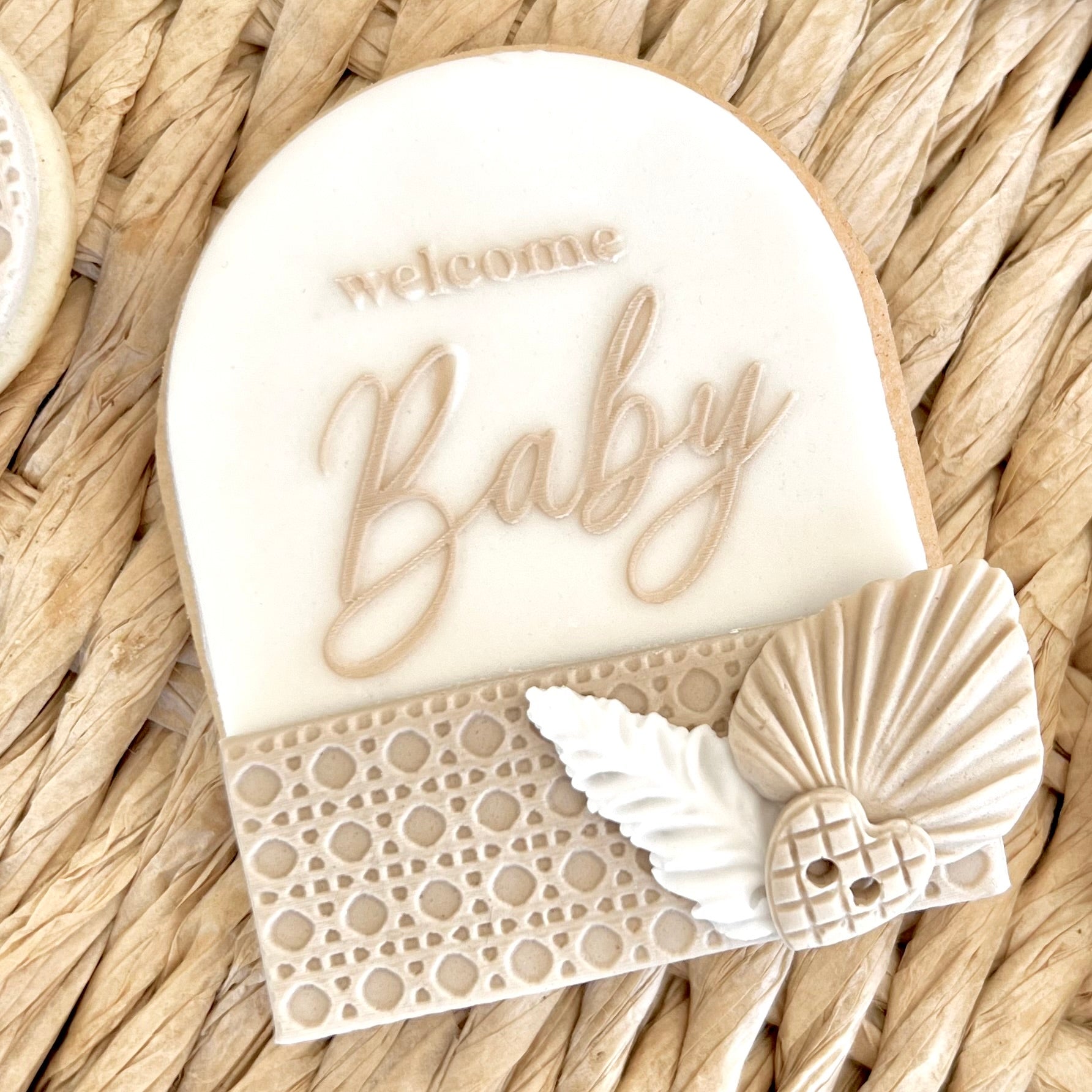 WELCOME BABY - RAISED EMBOSSER – Bake Box Boutique