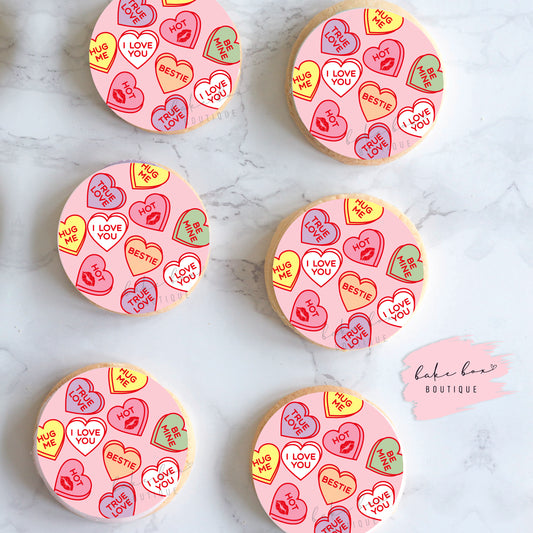 EDIBLE TOPPERS - LOVE HEARTS