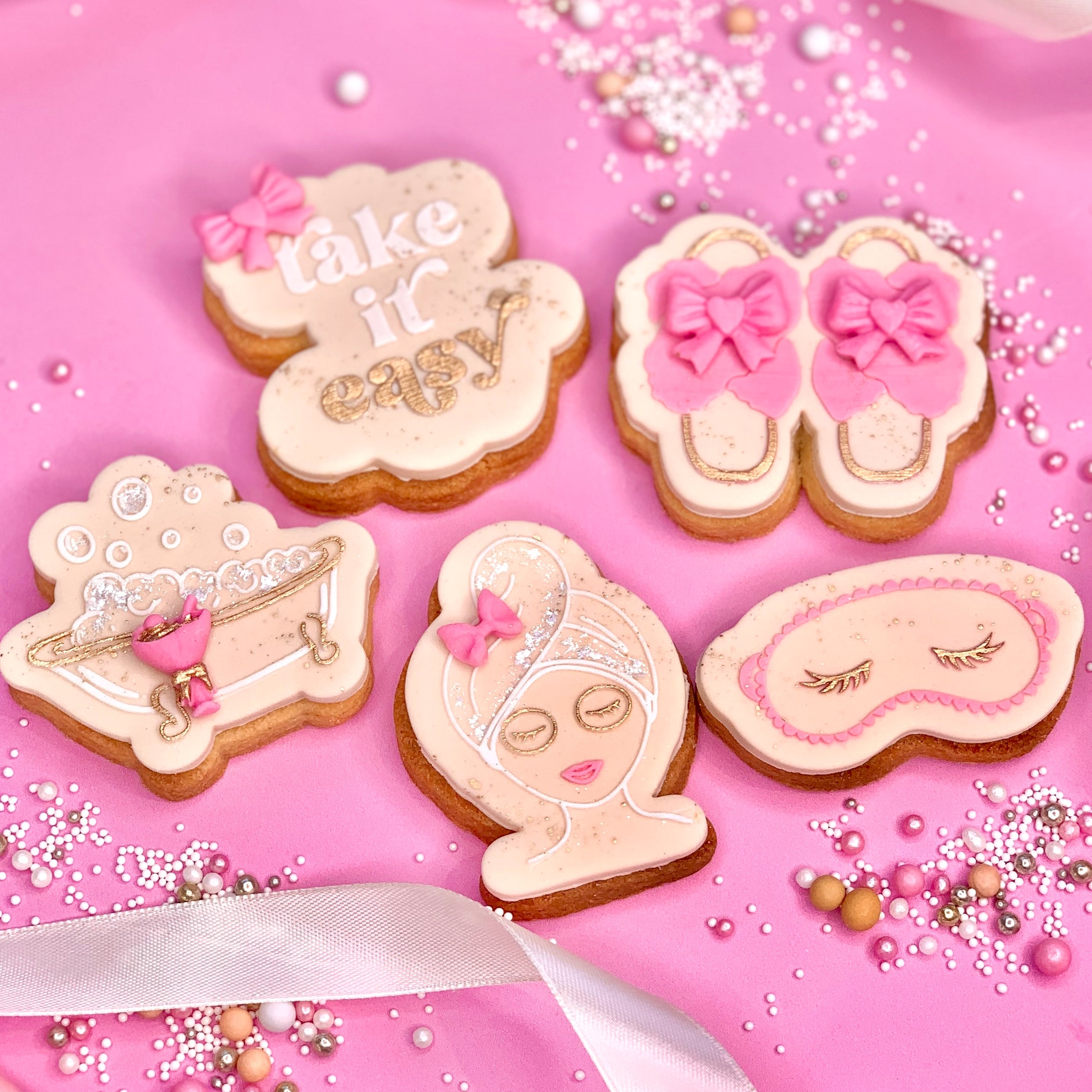 SPA SET OF 5 RAISED EMBOSSERS Bake Box Boutique